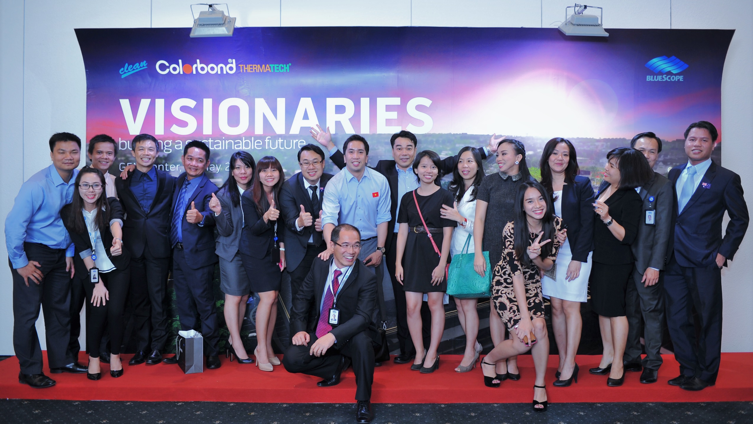Happy moment from values customers